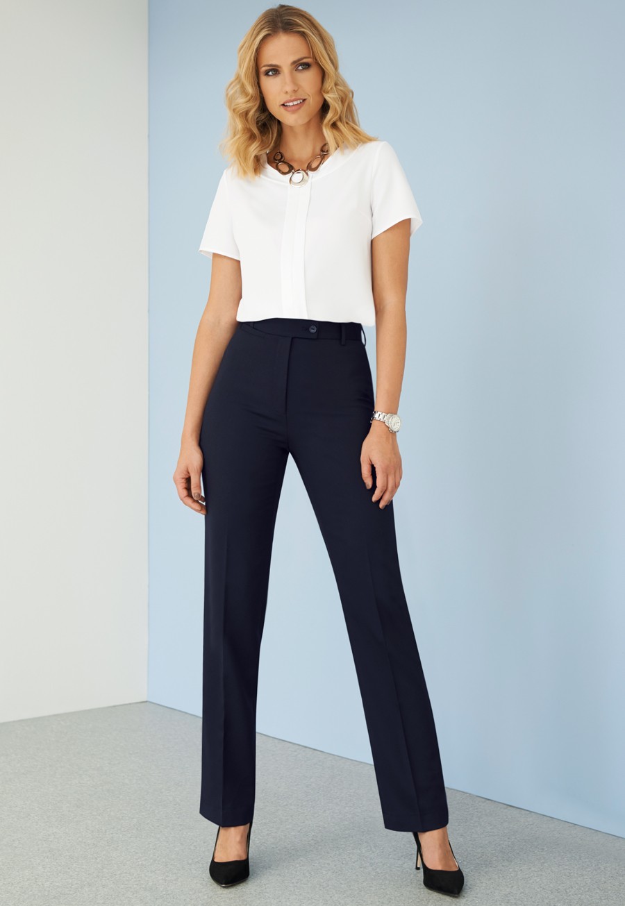 straight leg suit trousers